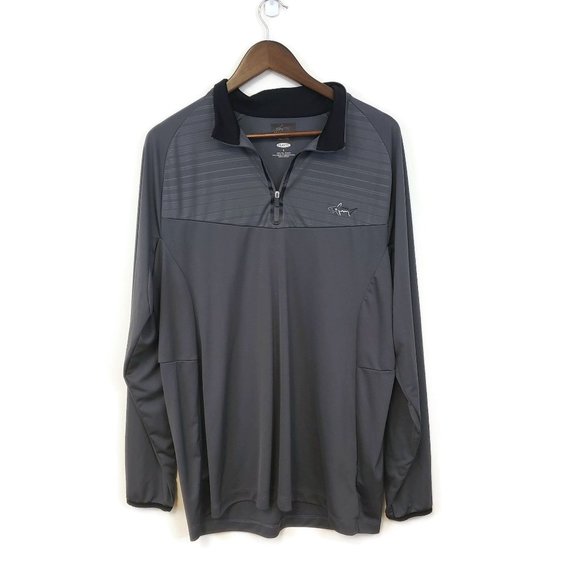 Greg Norman Collection Other - Greg Norman for Tasso Elba Mens Gray Long Sleeve Zip Pullover Size L Playdry
